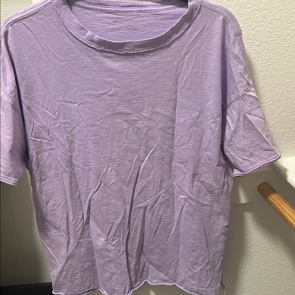 Aerie Purple Oversized Women's Boyfriend T-shirt - Picture 2 of 3